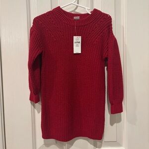 GAP red sweater dress size 2. NWT